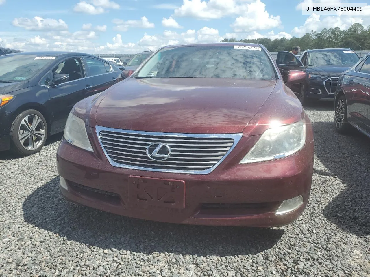 2007 Lexus Ls 460 VIN: JTHBL46FX75004409 Lot: 73754274