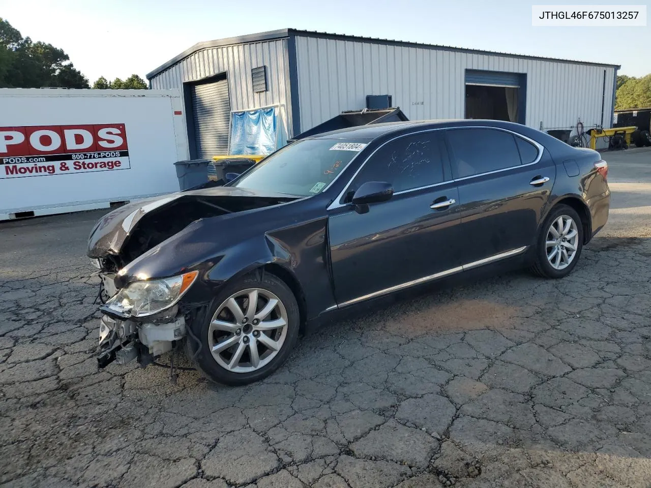 2007 Lexus Ls 460L VIN: JTHGL46F675013257 Lot: 74051804