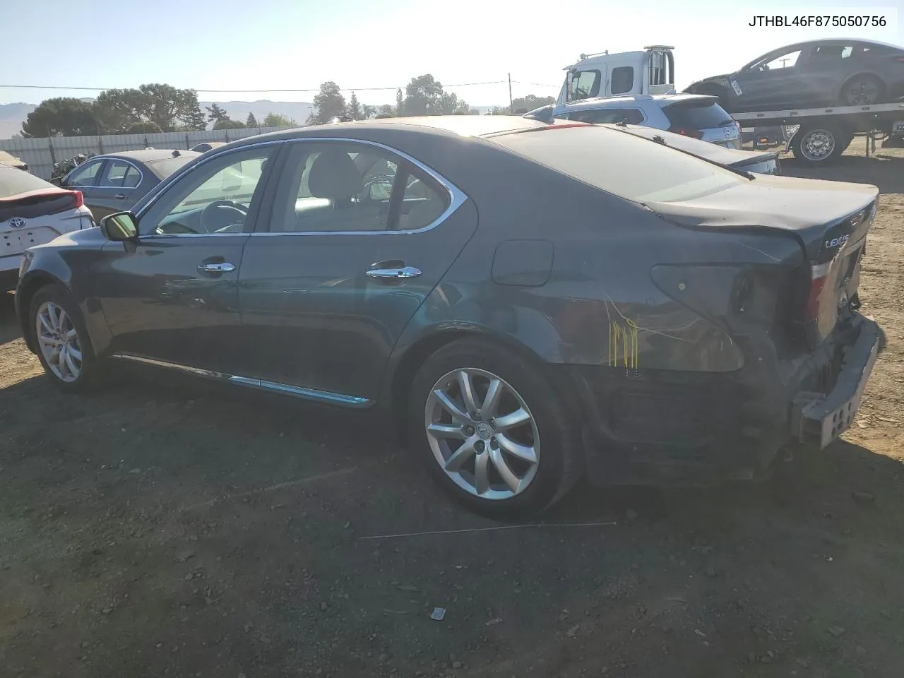 2007 Lexus Ls 460 VIN: JTHBL46F875050756 Lot: 74550944