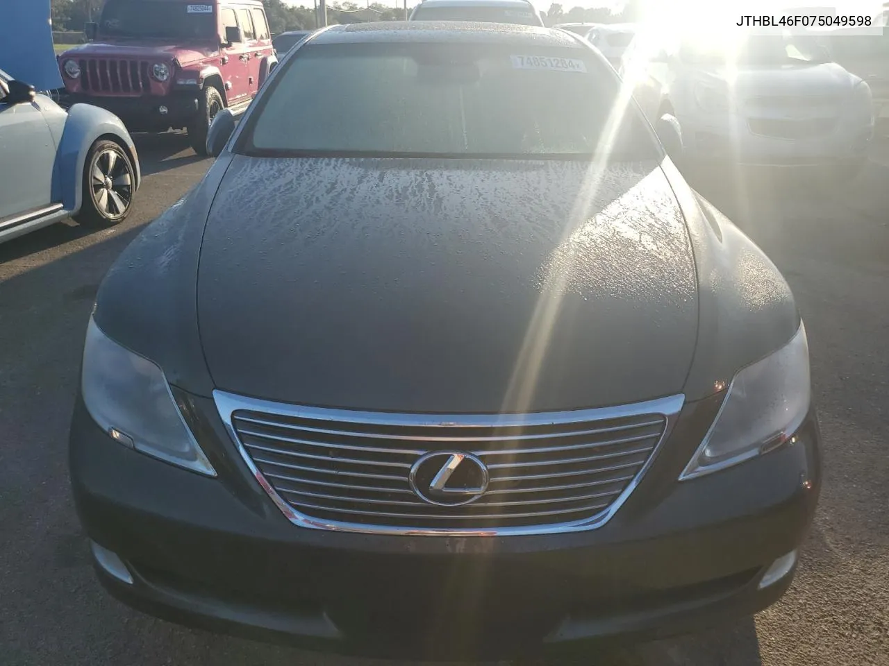 2007 Lexus Ls 460 VIN: JTHBL46F075049598 Lot: 74851284