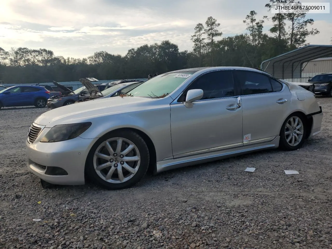 2007 Lexus Ls 460 VIN: JTHBL46F675009011 Lot: 74854634