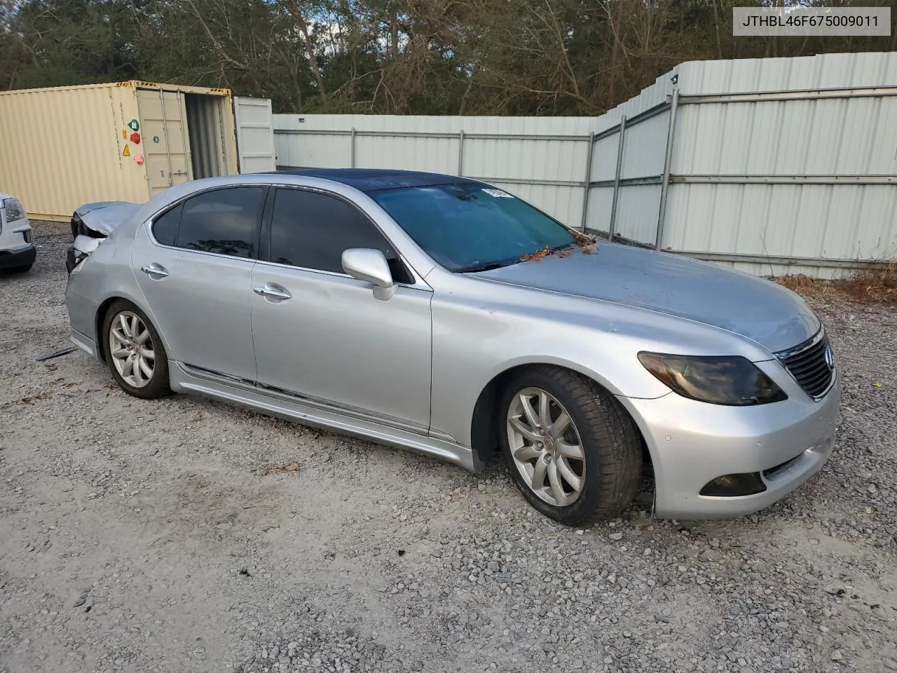 2007 Lexus Ls 460 VIN: JTHBL46F675009011 Lot: 74854634