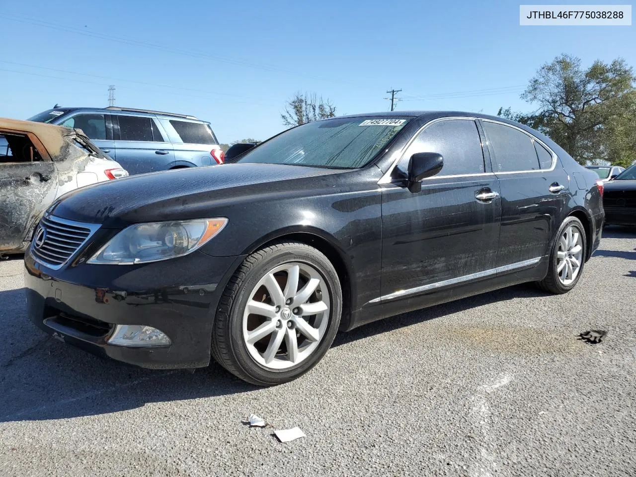 2007 Lexus Ls 460 VIN: JTHBL46F775038288 Lot: 74927704