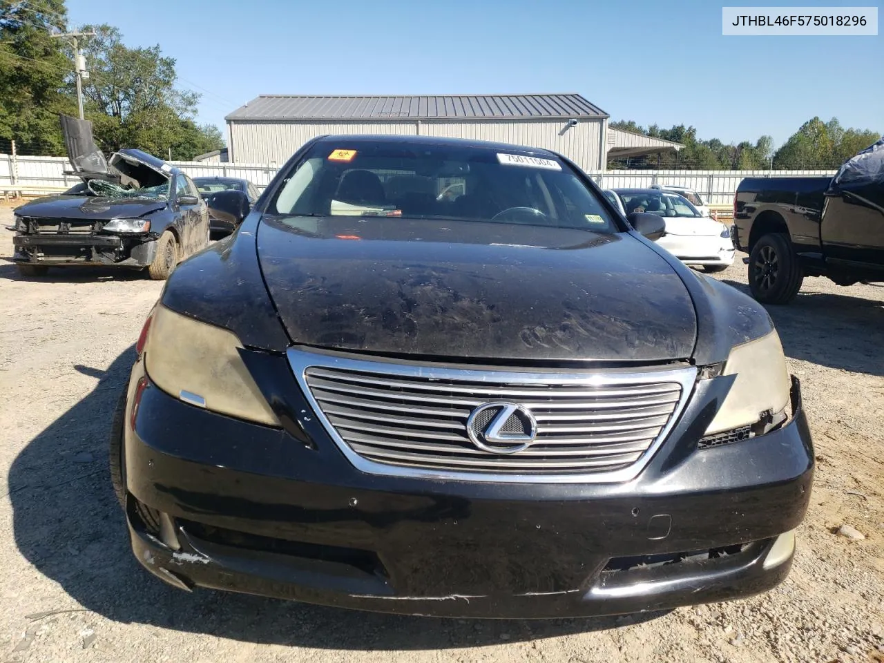 2007 Lexus Ls 460 VIN: JTHBL46F575018296 Lot: 75011504