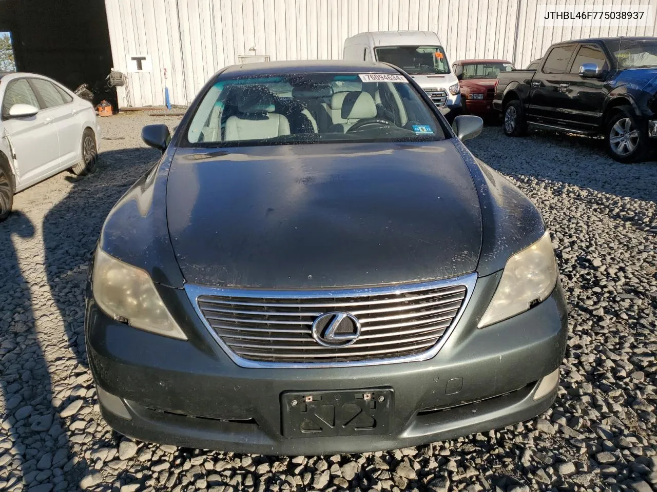 2007 Lexus Ls 460 VIN: JTHBL46F775038937 Lot: 76094634