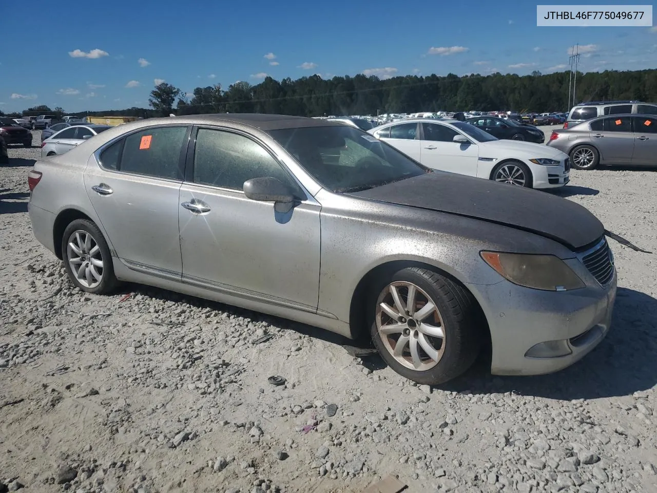 2007 Lexus Ls 460 VIN: JTHBL46F775049677 Lot: 76653654