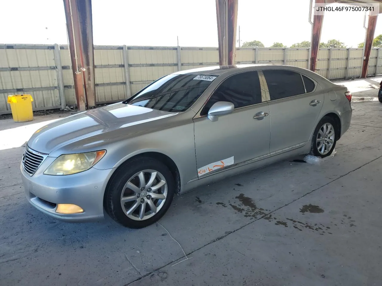 2007 Lexus Ls 460L VIN: JTHGL46F975007341 Lot: 76673064