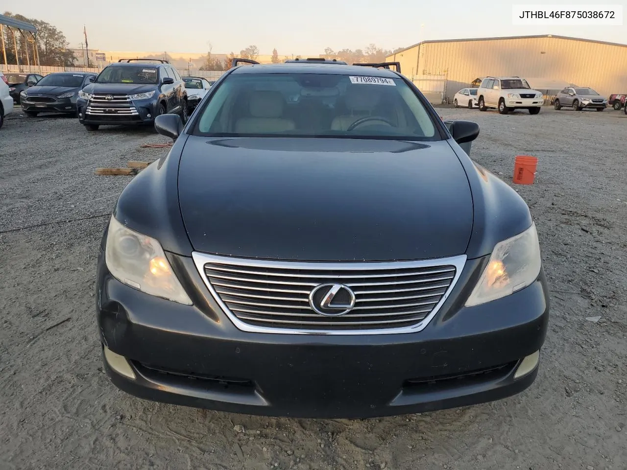 2007 Lexus Ls 460 VIN: JTHBL46F875038672 Lot: 77089794