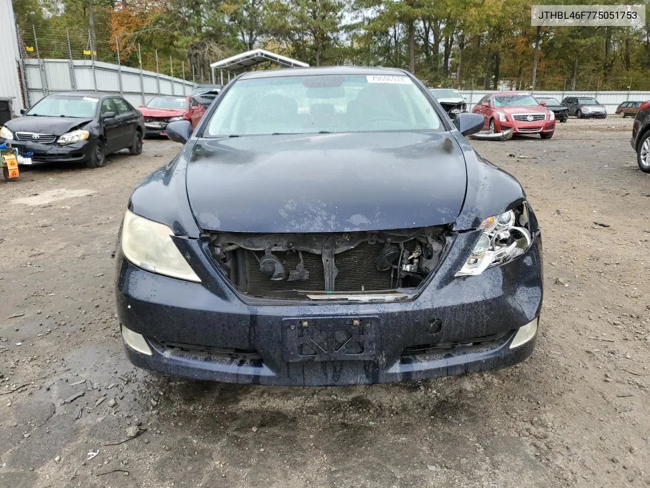 2007 Lexus Ls 460 VIN: JTHBL46F775051753 Lot: 79006974