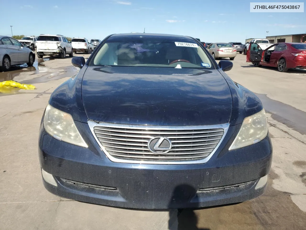 2007 Lexus Ls 460 VIN: JTHBL46F475043867 Lot: 79218874