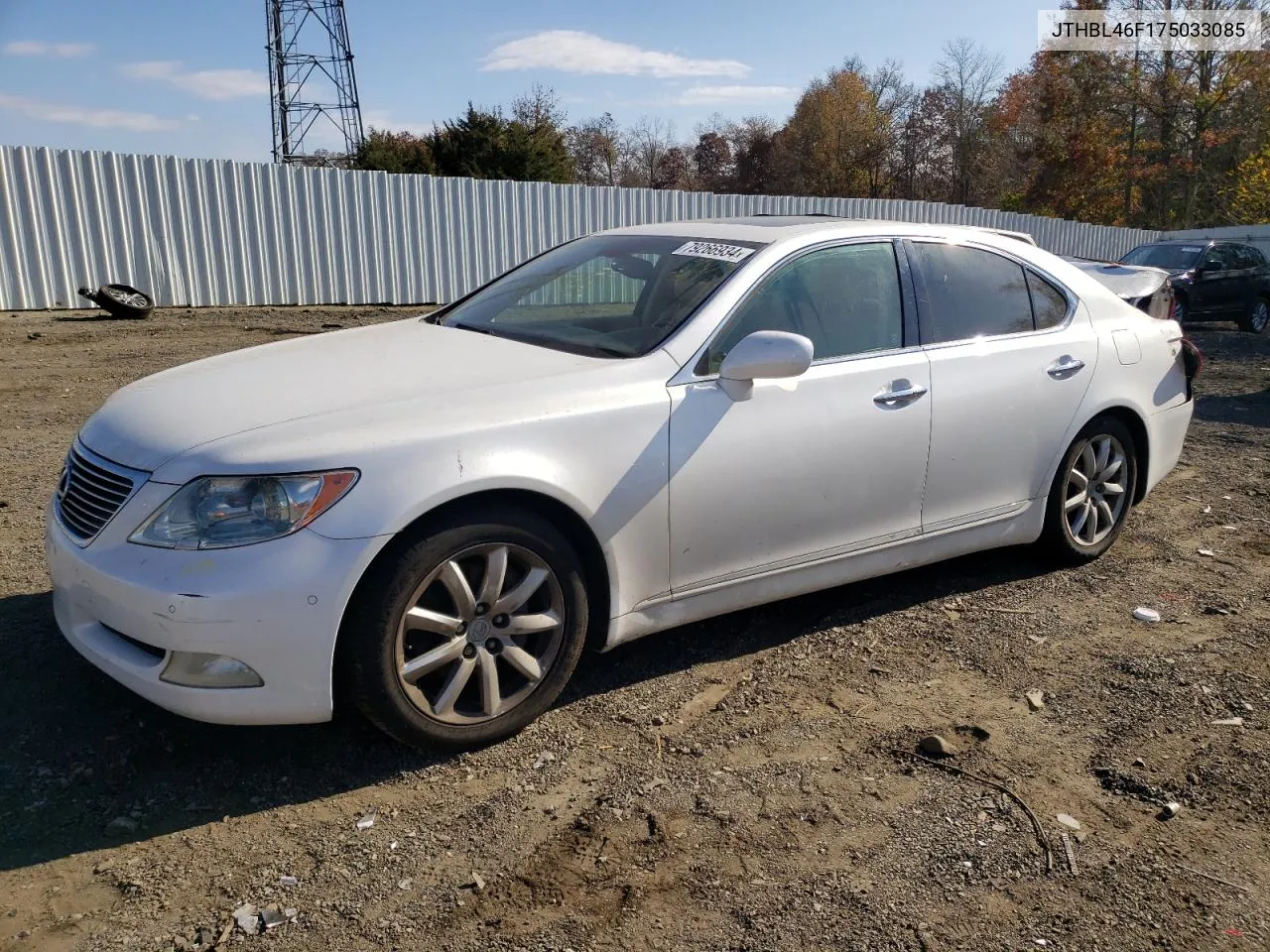 2007 Lexus Ls 460 VIN: JTHBL46F175033085 Lot: 79266934