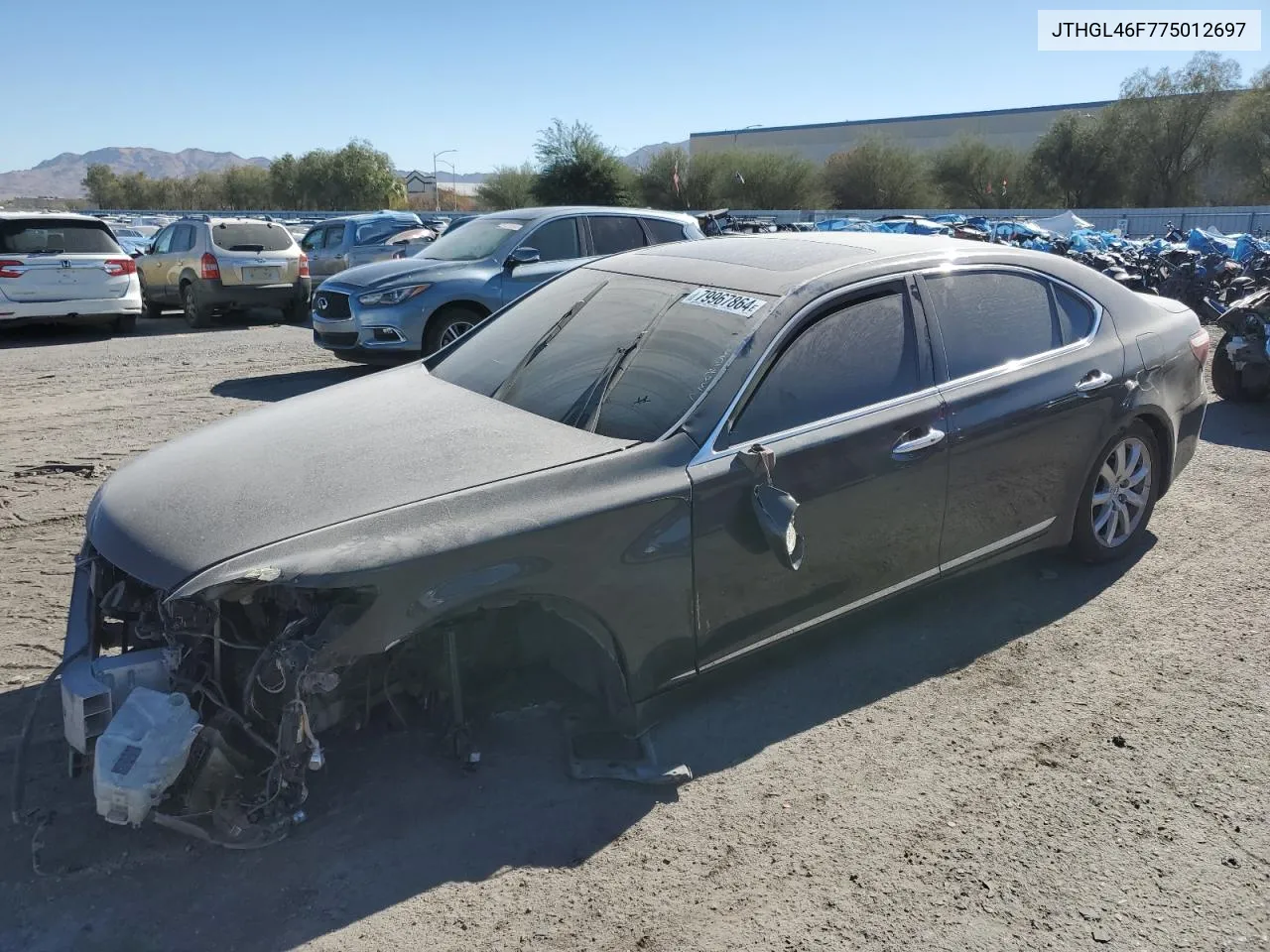 2007 Lexus Ls 460L VIN: JTHGL46F775012697 Lot: 79967864