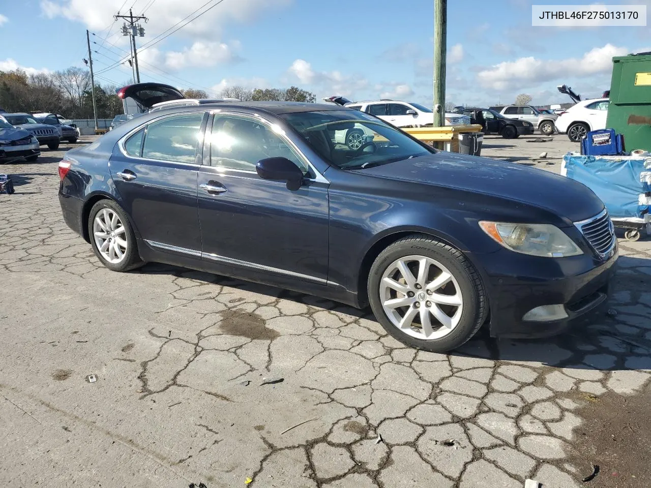 2007 Lexus Ls 460 VIN: JTHBL46F275013170 Lot: 80076104