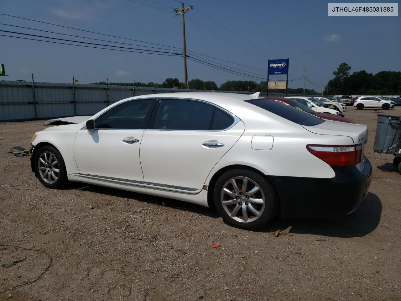 2008 Lexus Ls 460L VIN: JTHGL46F485031385 Lot: 66252884