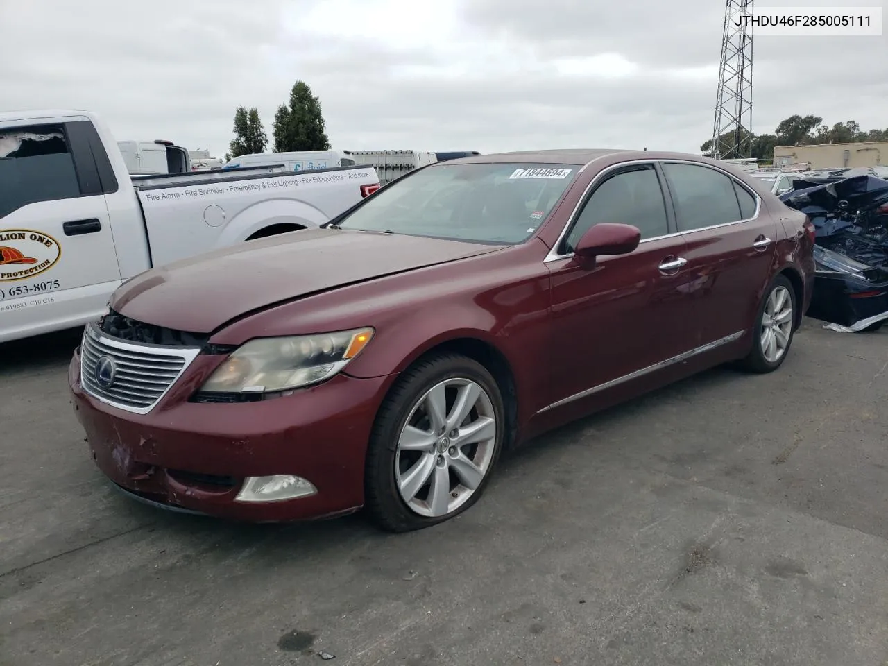 JTHDU46F285005111 2008 Lexus Ls 600Hl