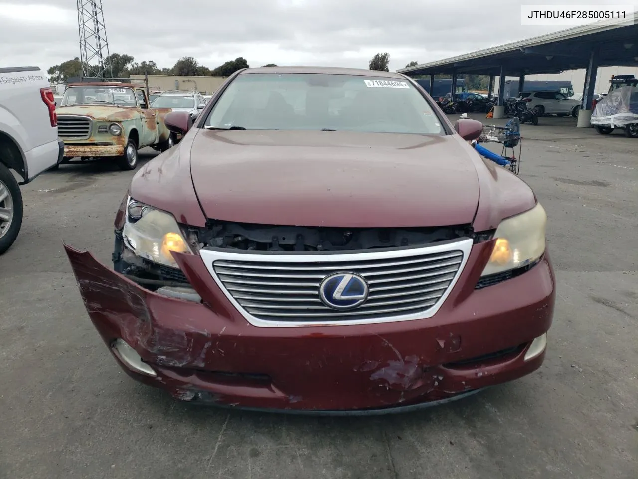 2008 Lexus Ls 600Hl VIN: JTHDU46F285005111 Lot: 71844694