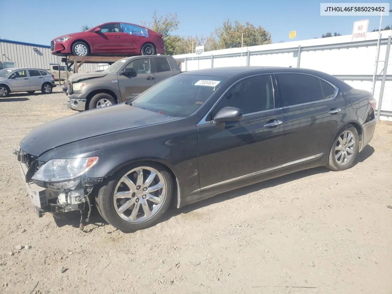 2008 Lexus Ls 460L VIN: JTHGL46F585029452 Lot: 73004654