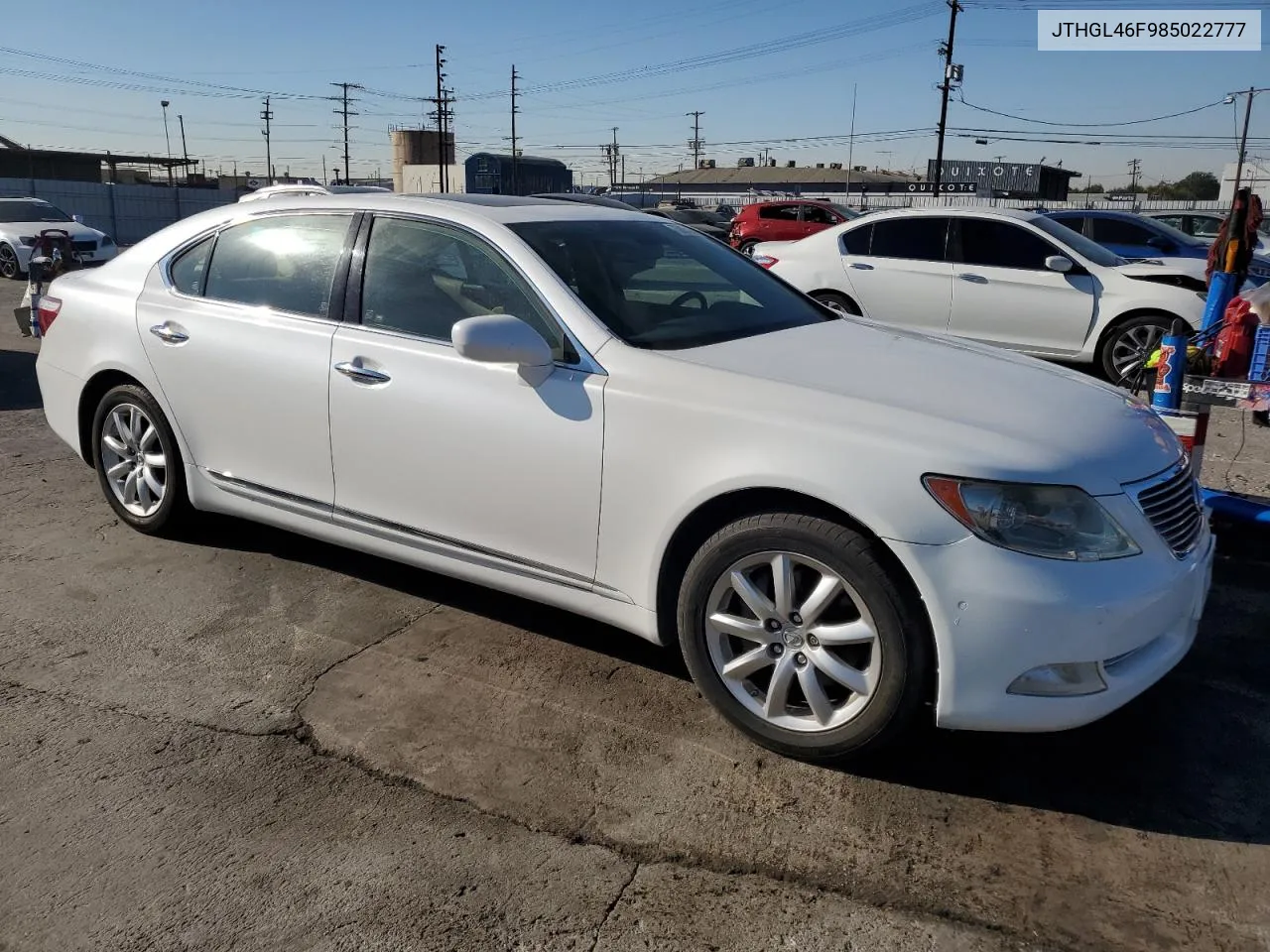 2008 Lexus Ls 460L VIN: JTHGL46F985022777 Lot: 73805404