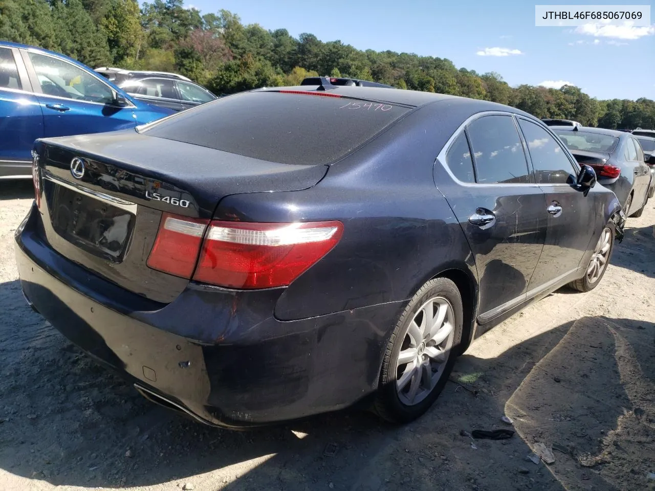 2008 Lexus Ls 460 VIN: JTHBL46F685067069 Lot: 74657504