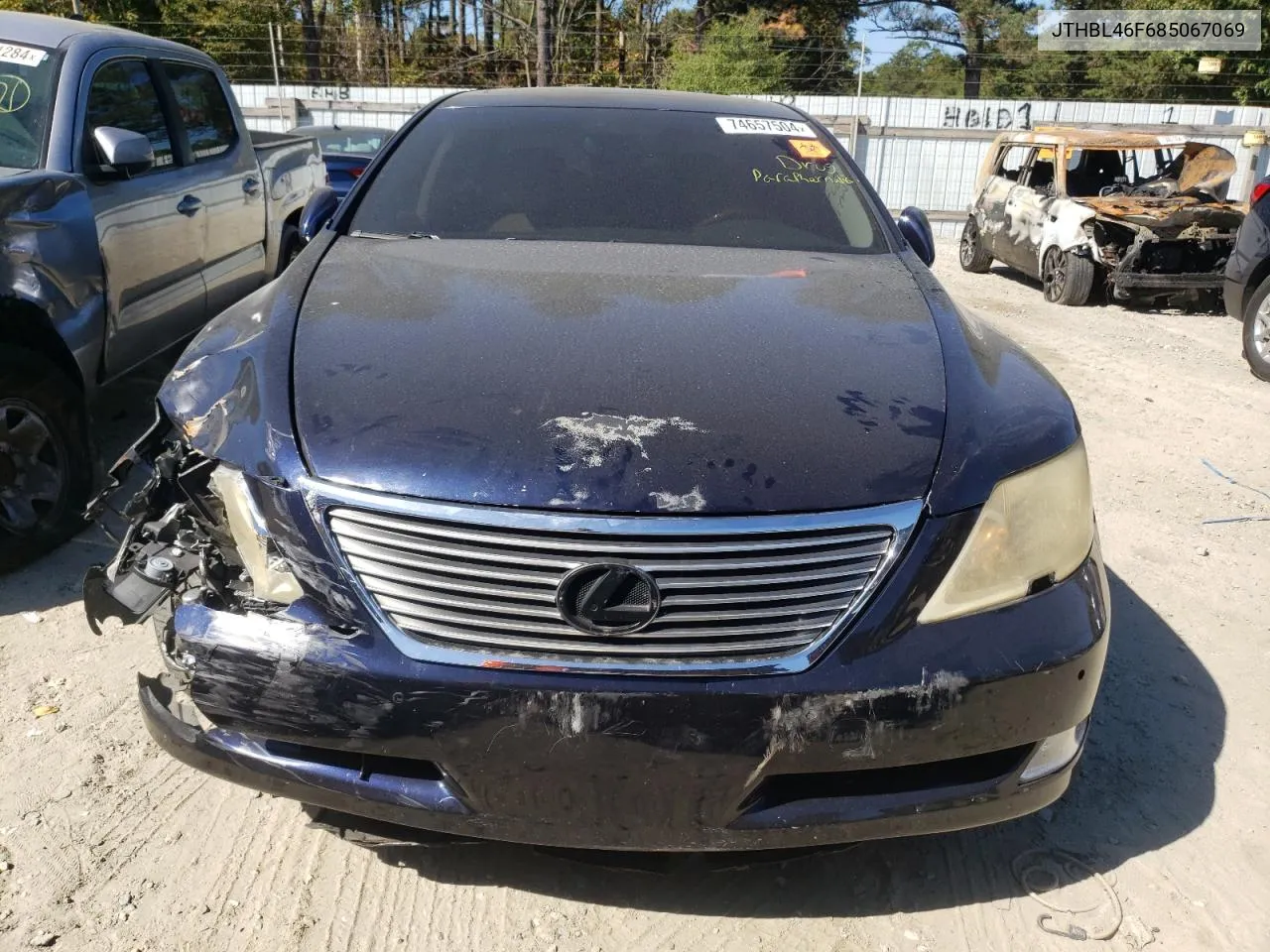 2008 Lexus Ls 460 VIN: JTHBL46F685067069 Lot: 74657504