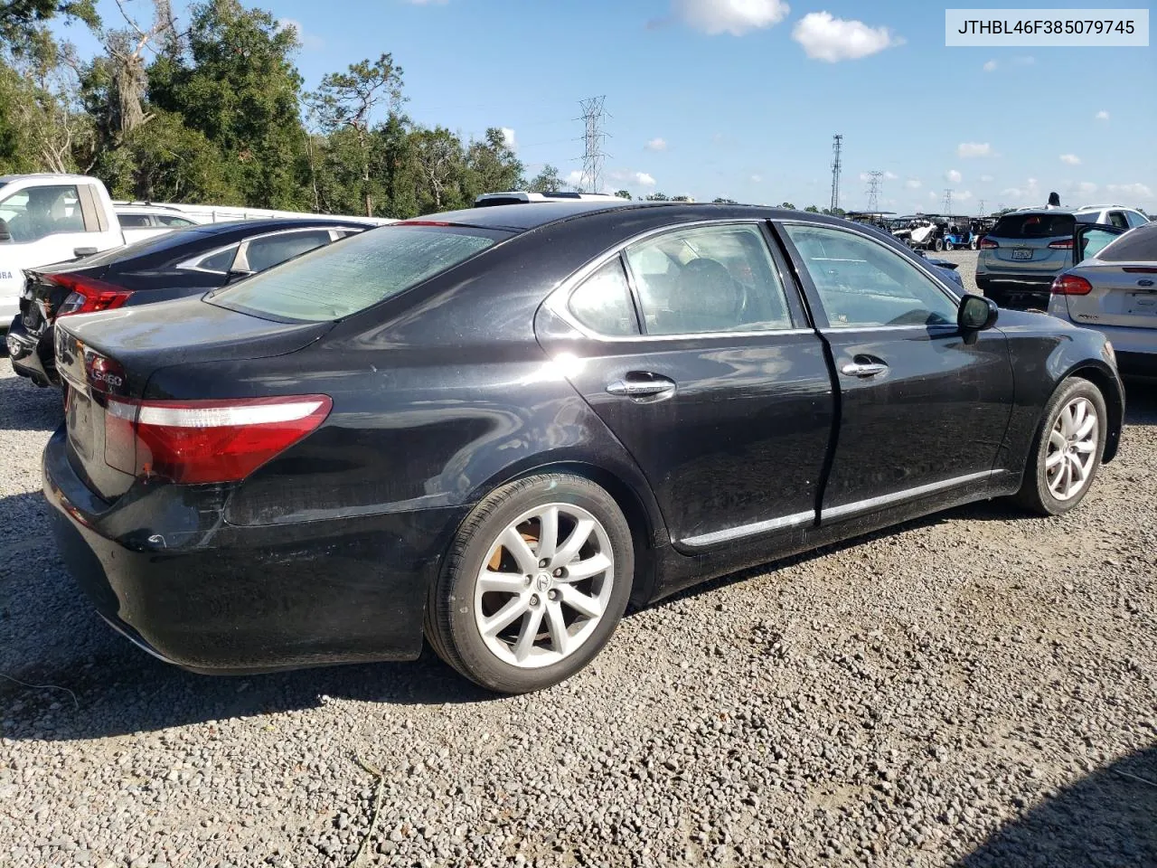 2008 Lexus Ls 460 VIN: JTHBL46F385079745 Lot: 75400454