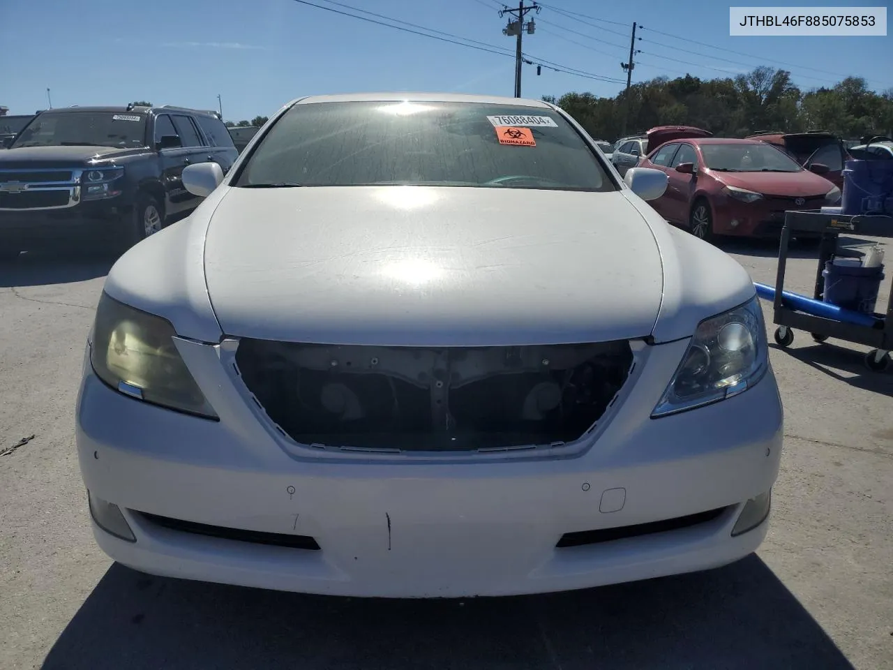 2008 Lexus Ls 460 VIN: JTHBL46F885075853 Lot: 76088404