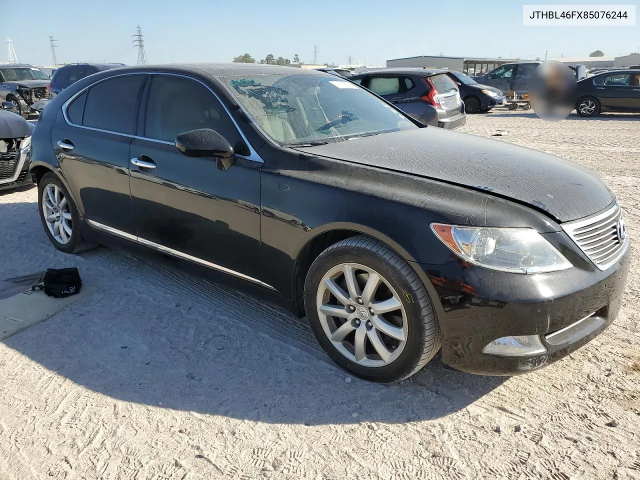 2008 Lexus Ls 460 VIN: JTHBL46FX85076244 Lot: 77838284