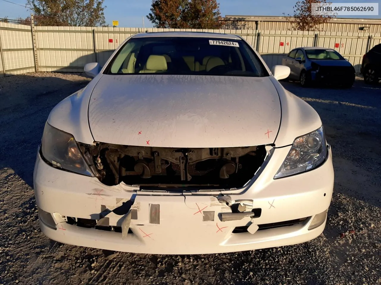 2008 Lexus Ls 460 VIN: JTHBL46F785062690 Lot: 77942624