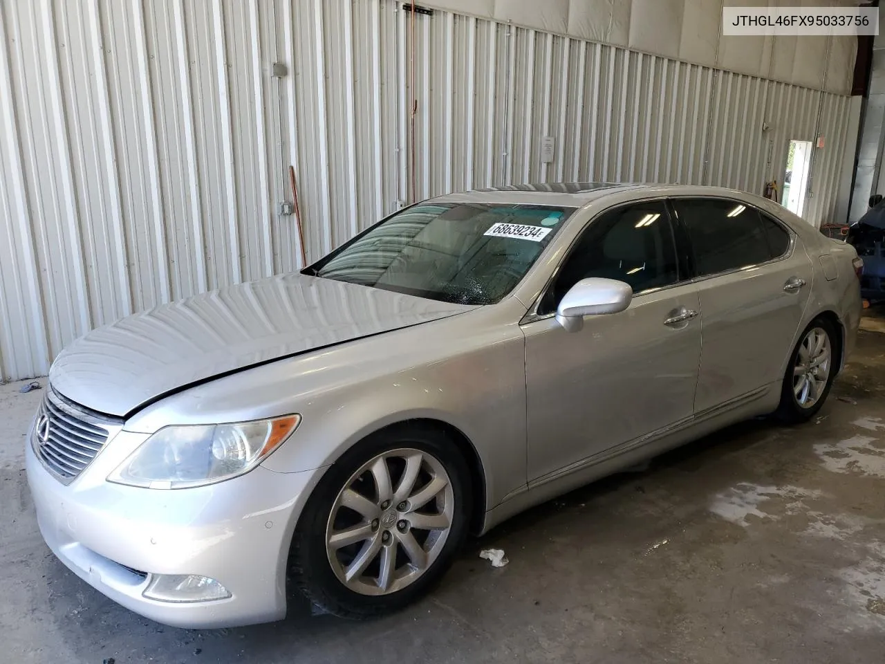 2009 Lexus Ls 460L VIN: JTHGL46FX95033756 Lot: 68639234