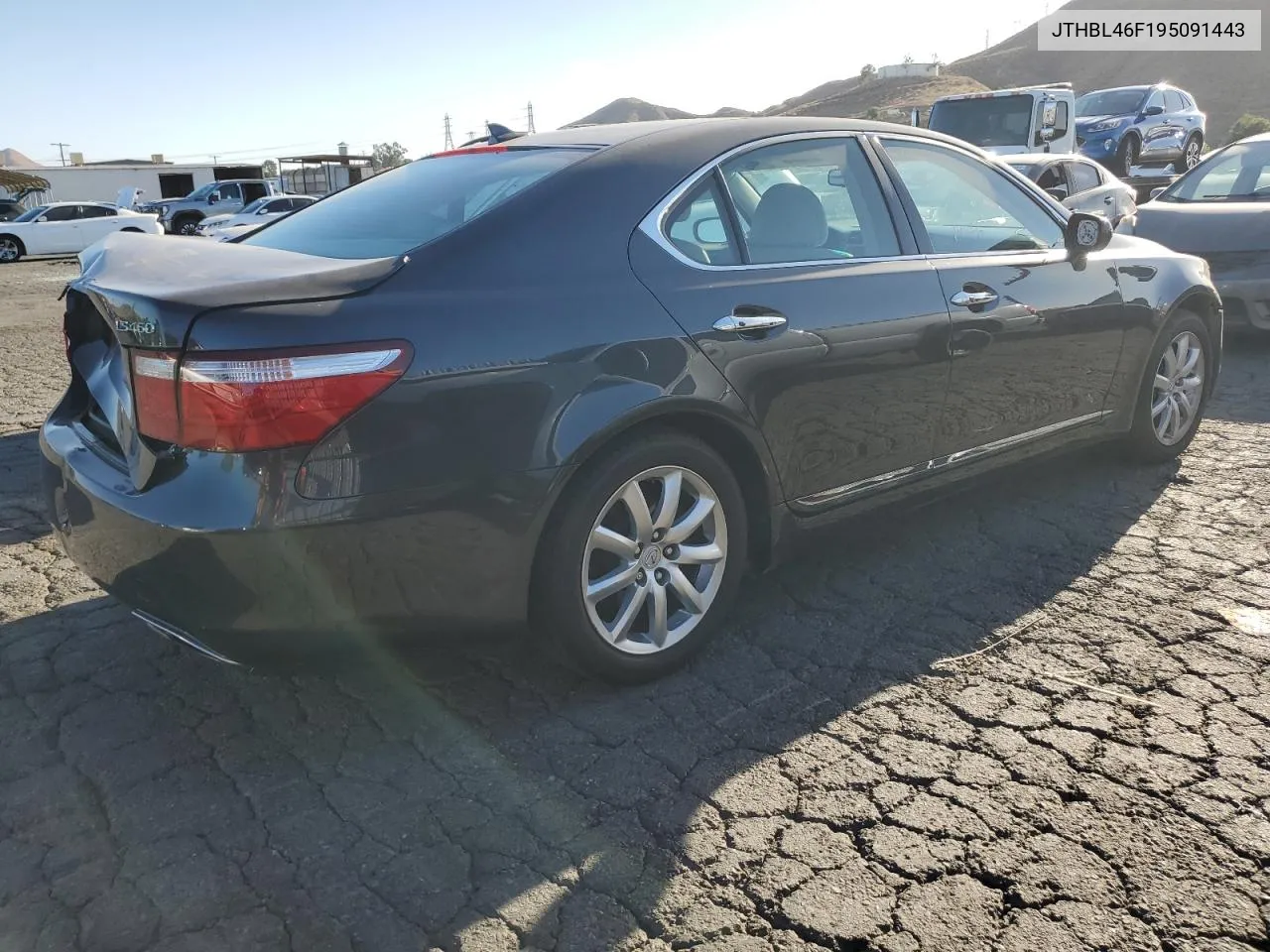 2009 Lexus Ls 460 VIN: JTHBL46F195091443 Lot: 75654784