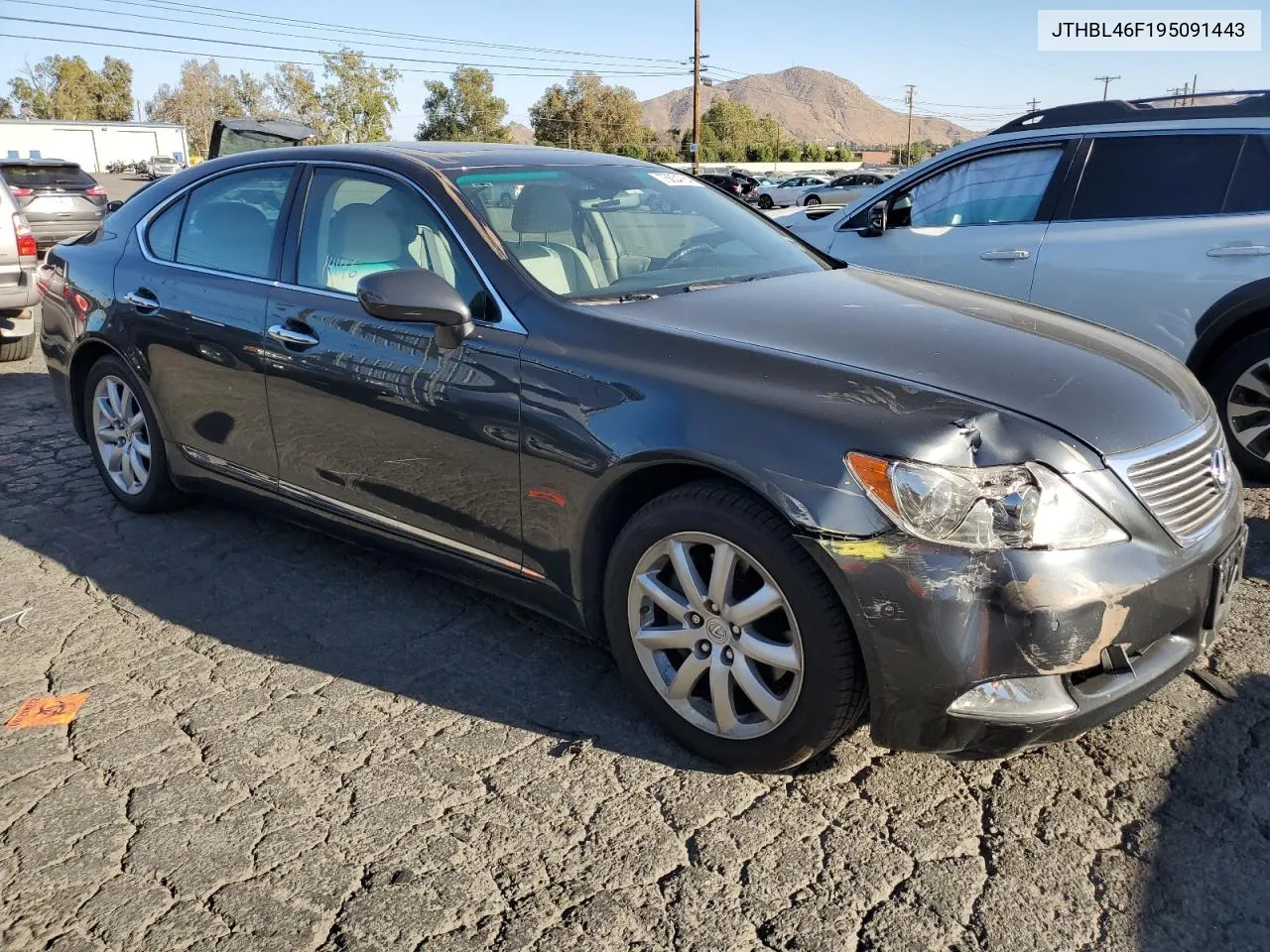 2009 Lexus Ls 460 VIN: JTHBL46F195091443 Lot: 75654784