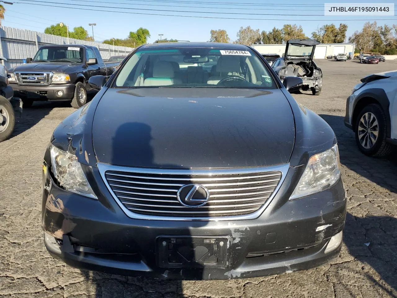 2009 Lexus Ls 460 VIN: JTHBL46F195091443 Lot: 75654784