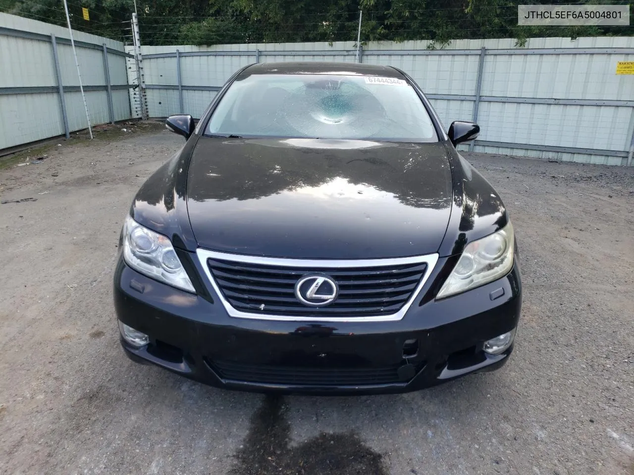 2010 Lexus Ls 460 VIN: JTHCL5EF6A5004801 Lot: 67444344