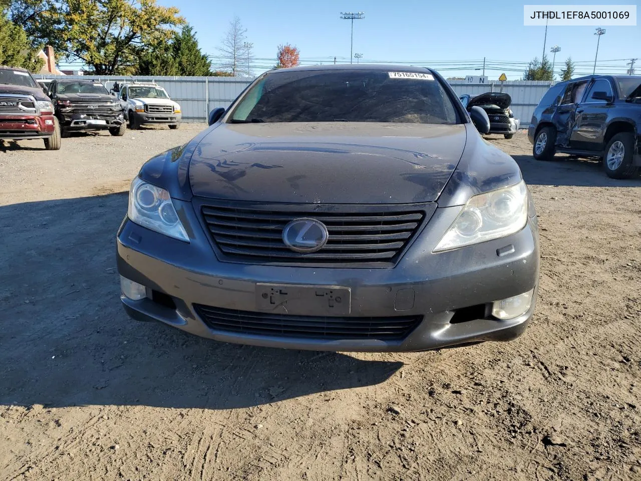 2010 Lexus Ls 460L VIN: JTHDL1EF8A5001069 Lot: 75165154