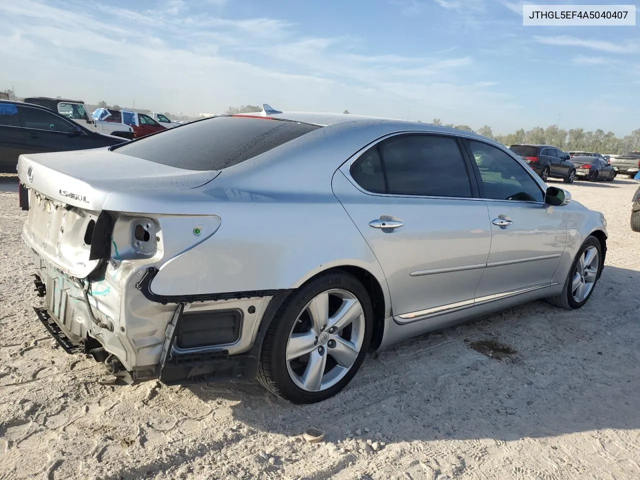 2010 Lexus Ls 460L VIN: JTHGL5EF4A5040407 Lot: 75651904