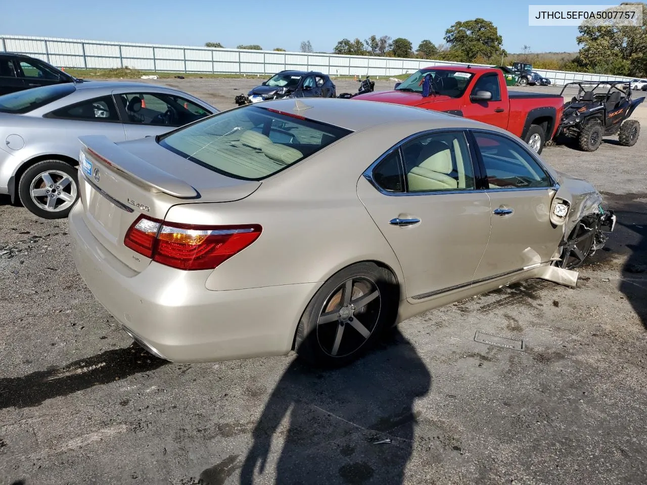 2010 Lexus Ls 460 VIN: JTHCL5EF0A5007757 Lot: 76013054