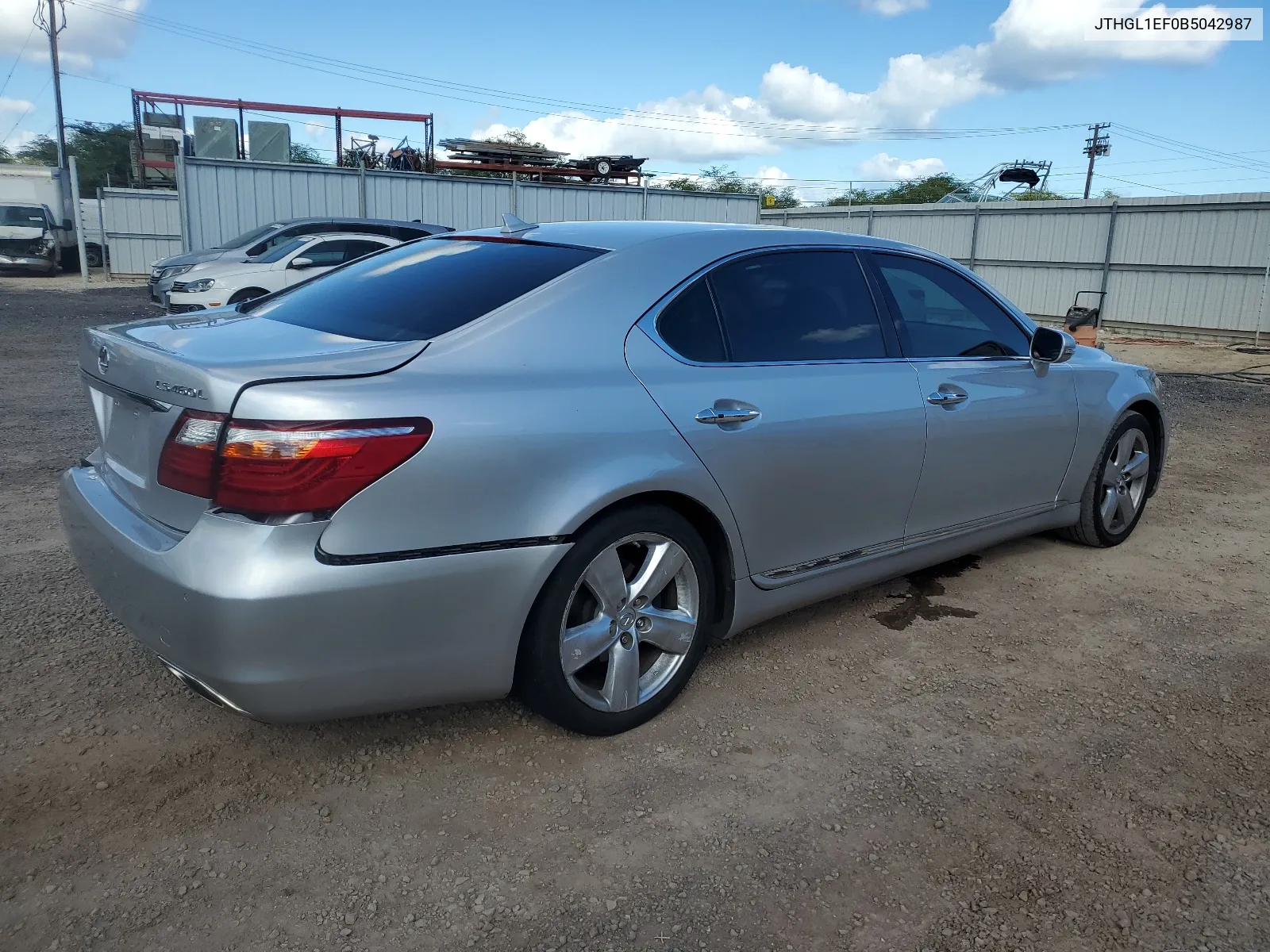 2011 Lexus Ls 460L VIN: JTHGL1EF0B5042987 Lot: 66710494