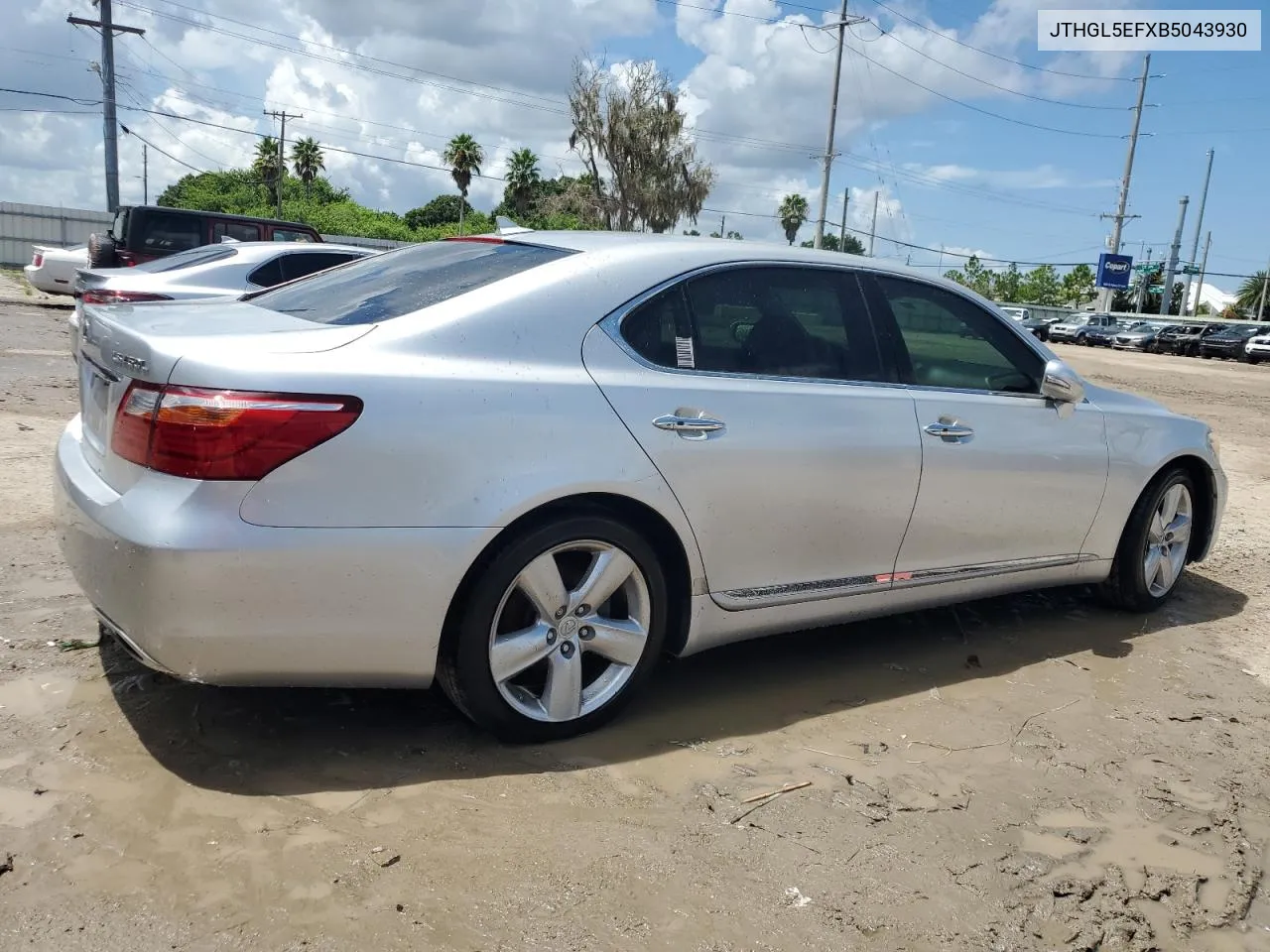 2011 Lexus Ls 460L VIN: JTHGL5EFXB5043930 Lot: 67139044