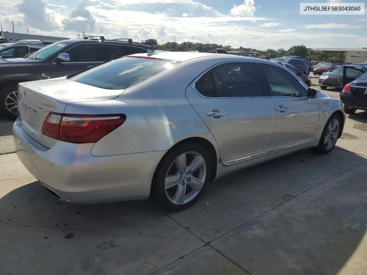 2011 Lexus Ls 460L VIN: JTHGL5EF5B5043060 Lot: 74011594