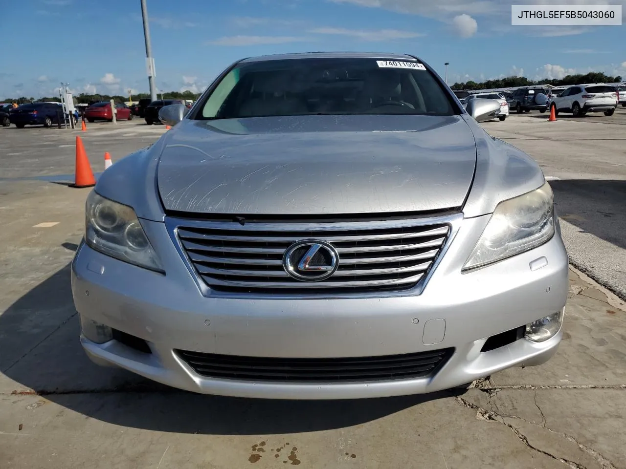 2011 Lexus Ls 460L VIN: JTHGL5EF5B5043060 Lot: 74011594