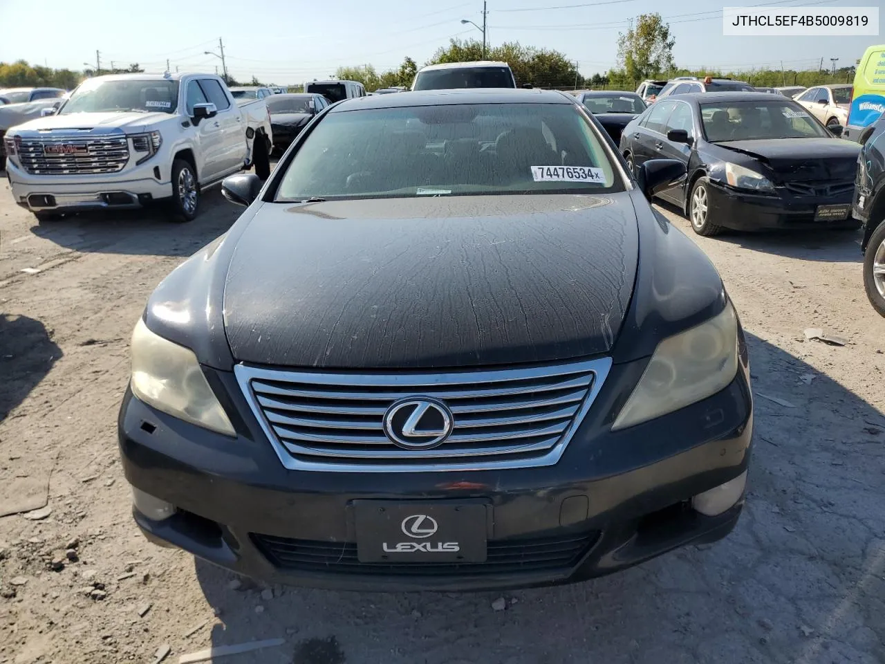 2011 Lexus Ls 460 VIN: JTHCL5EF4B5009819 Lot: 74476534