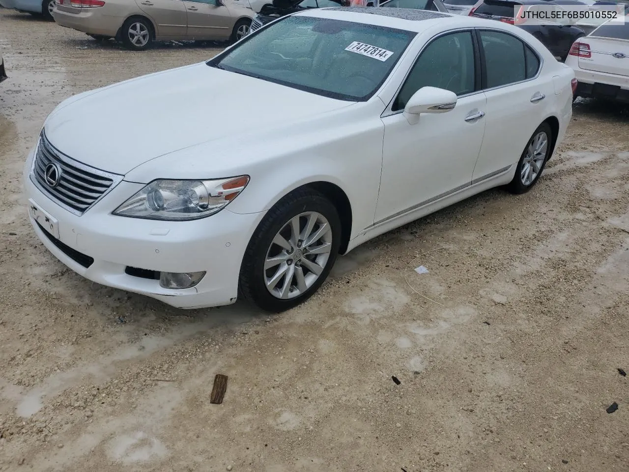 2011 Lexus Ls 460 VIN: JTHCL5EF6B5010552 Lot: 74747814