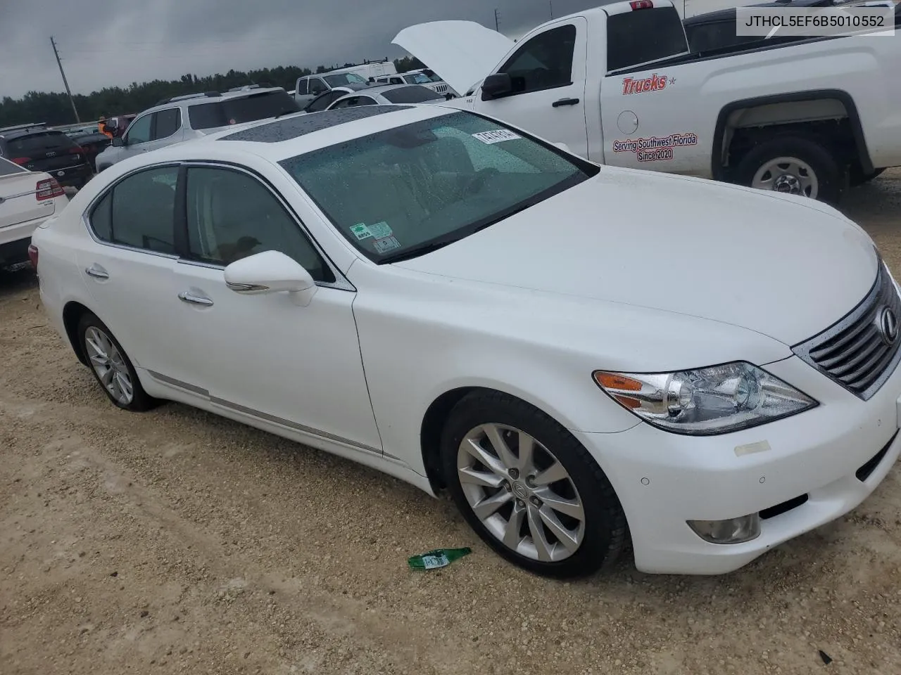 2011 Lexus Ls 460 VIN: JTHCL5EF6B5010552 Lot: 74747814