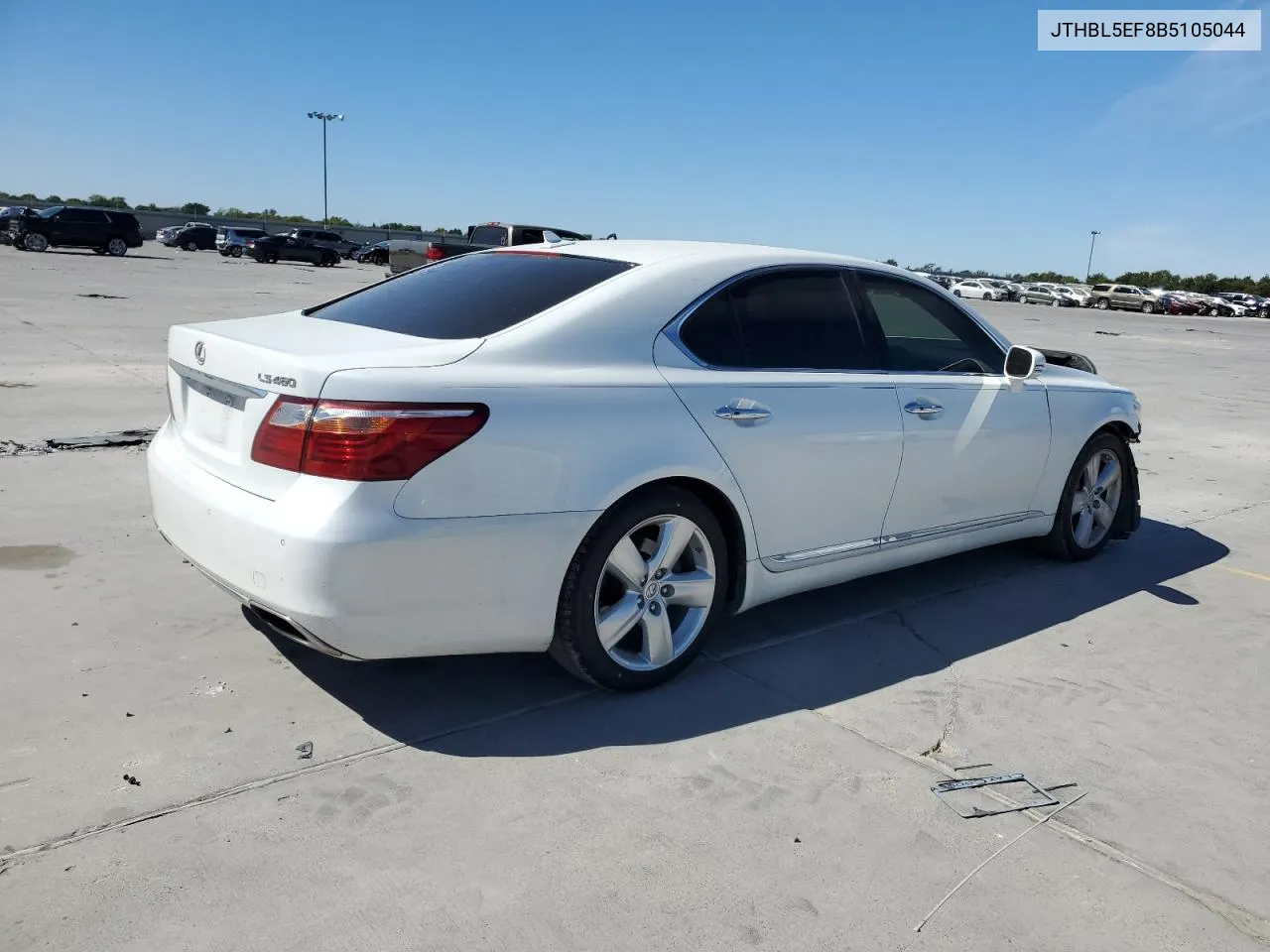 2011 Lexus Ls 460 VIN: JTHBL5EF8B5105044 Lot: 75992284