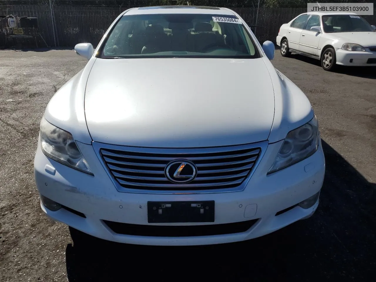 2011 Lexus Ls 460 VIN: JTHBL5EF3B5103900 Lot: 76535084