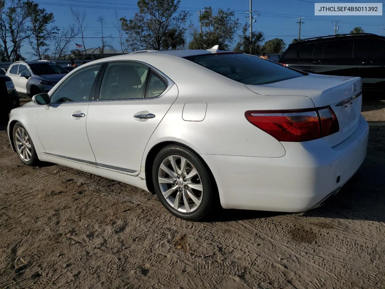 2011 Lexus Ls 460 VIN: JTHCL5EF4B5011392 Lot: 76624134