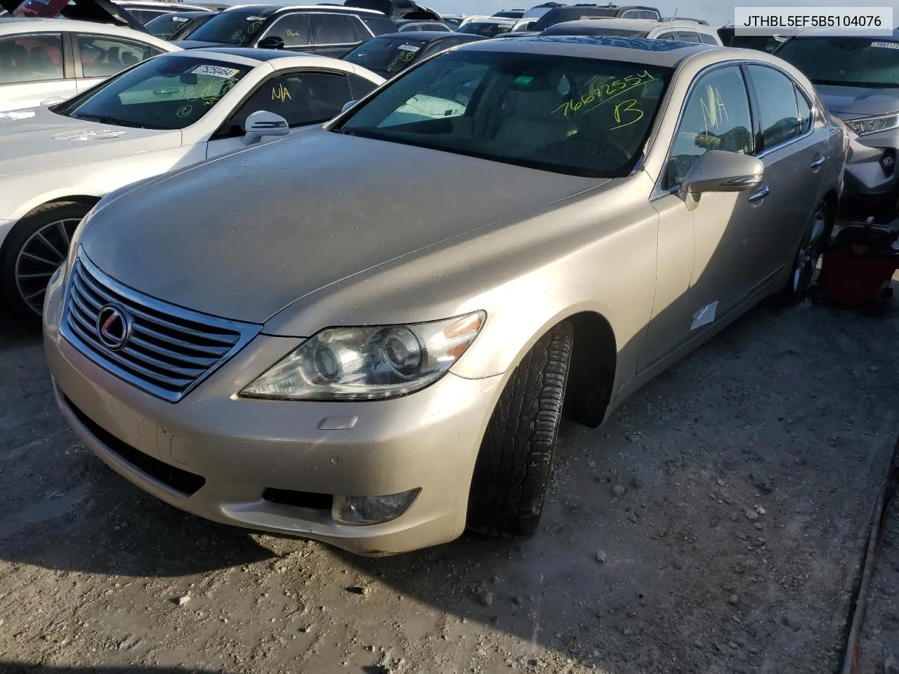 2011 Lexus Ls 460 VIN: JTHBL5EF5B5104076 Lot: 76672554