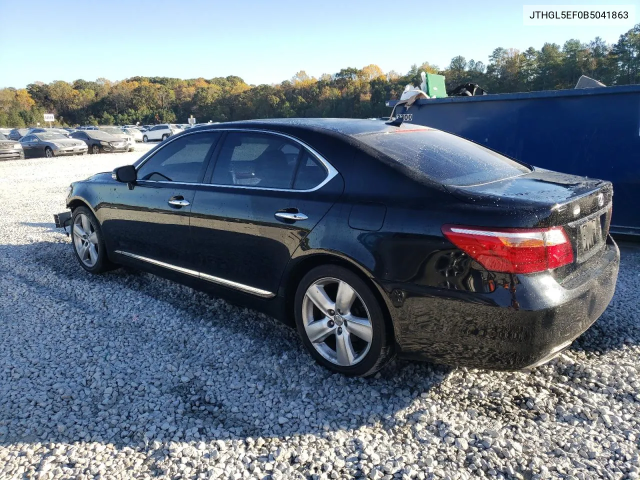 2011 Lexus Ls 460L VIN: JTHGL5EF0B5041863 Lot: 80481934