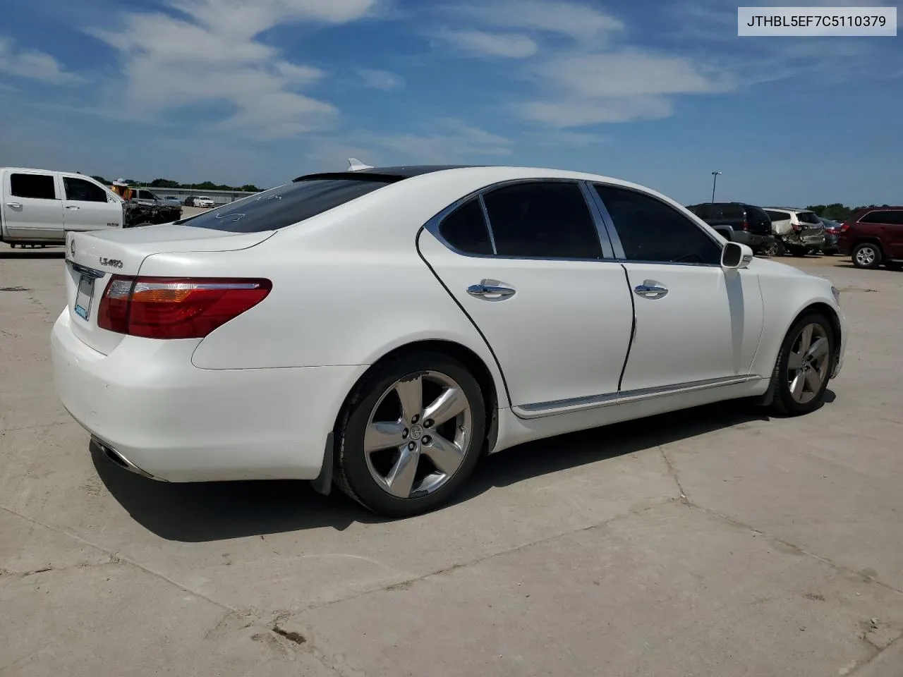 2012 Lexus Ls 460 VIN: JTHBL5EF7C5110379 Lot: 53996574