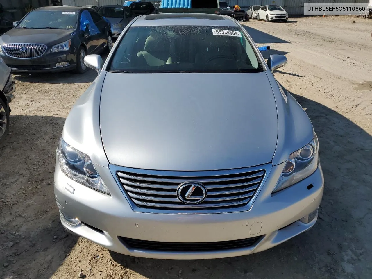 2012 Lexus Ls 460 VIN: JTHBL5EF6C5110860 Lot: 65334864